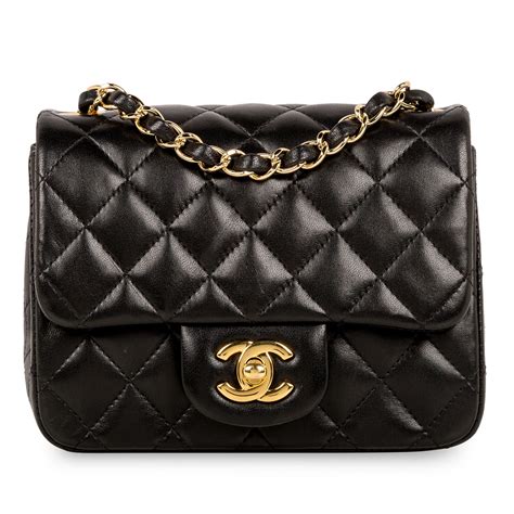 chanel mini square 價錢|Mini classic handbag, Lambskin, black — Fashion .